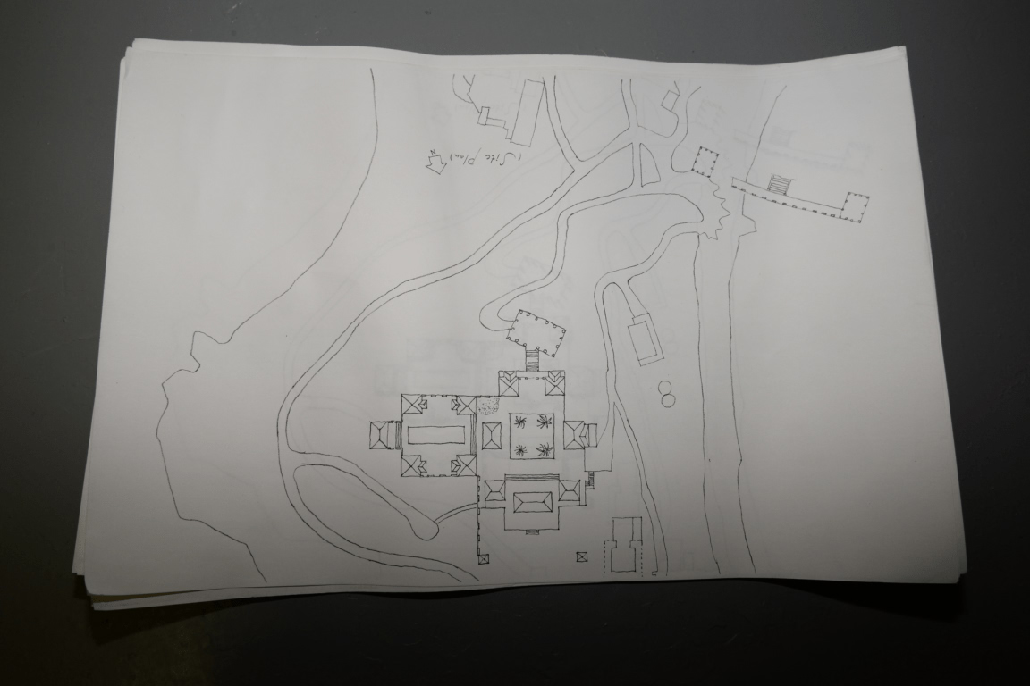 Architect reviewing site plans